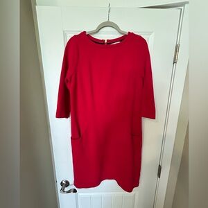 BODEN red shift dress in 100% Cotton size 10L